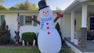 Gemmy 10ft inflatable snowman 