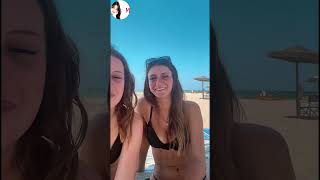 Routines🎉🎉 Relaxing at the beach with best friends 👙 