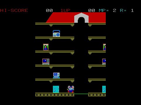 FM-11 BASICでマッピーを作ろうとしていた / MAPPY for FM-11