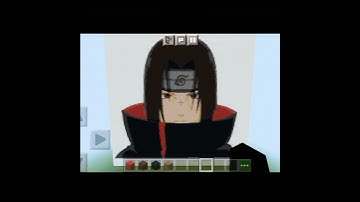 Itachi Uchiha | PixelArt | Minecraft PE #Itachi #Naruto
