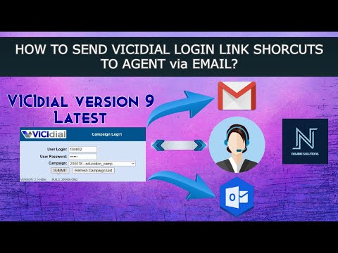 HOW TO SEND VICIDIAL LOGIN LINK SHORTCUTS TO AGENT via EMAIL? | TUTORIAL GUIDE |