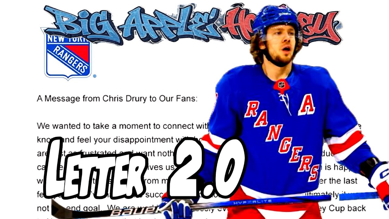 Rangers Release the Letter 2.0 | Big Apple Hockey