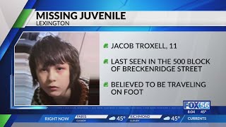 Search underway in Lexington for missing 11-year-old