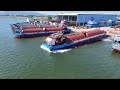 Launching super-large boats at the shipyard