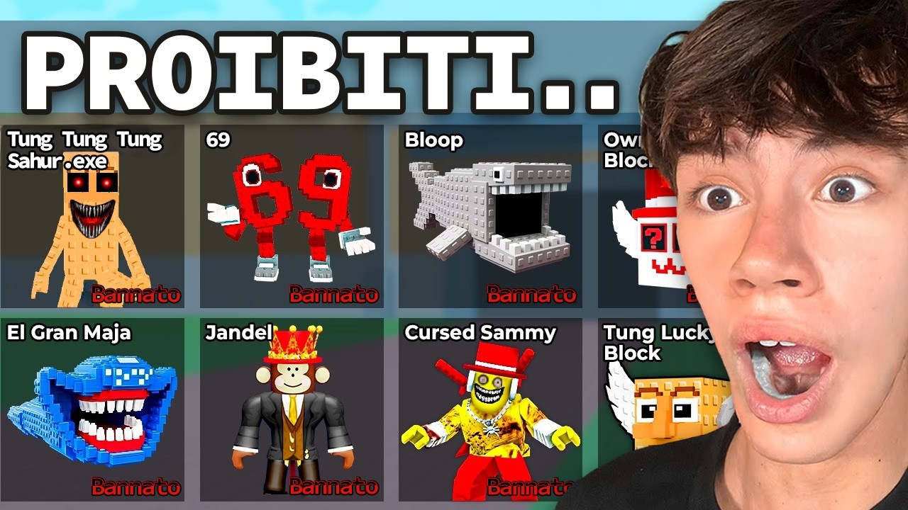 HO SBLOCCATO TUTTI i BRAINROT BANNATI di STEAL A BRAINROT...