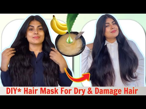 A Amazing DIY Mask For Your DRY* Frizzy and Unhealthy Hair🎀 ||Soft, Silky Hair ✨