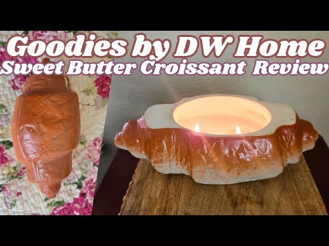 Goodies クロワッサン型 キャンドル Sweet Butter Croissant Candle Review | Goodies by DW Home🥐 - YouTube