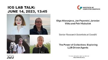 ICG JKU Lab Talk: Olga Afanasjeva, Jan Feyereisl, Jaroslav Vitku and Petr Hlubuček, at GoodAI