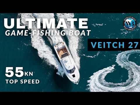 Test Driving $485K Game-Fishing Boat! Veitch 27 with Seakeeper Gyro, Skyhook, Twin 300hp V8 Verados