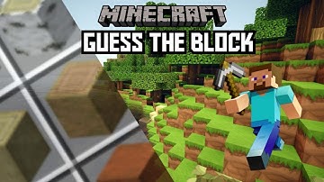 Guess The Block Minecraft Edition| Part 1