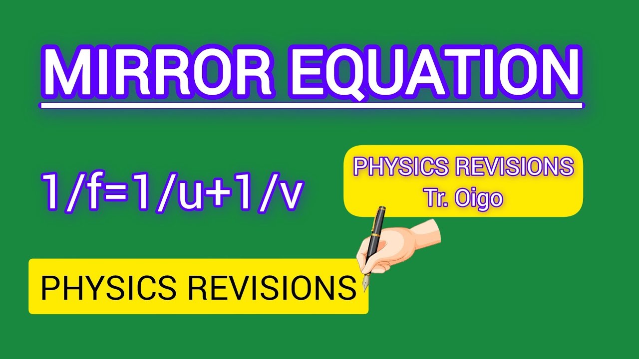 MIRROR/LENS EQUATION