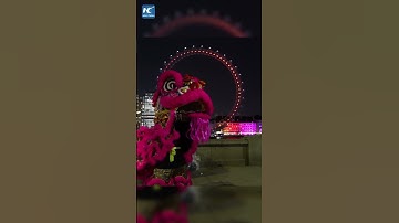 Thumbnail of London Eye lit red, gold for Chinese New Year