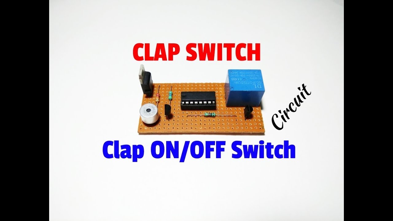 How To Make Clap Switch Circuit..Simple Clap ON/OFF Switch Using 4017 ...