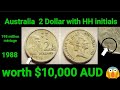 AUSTRALIA  1988  2 DOLLAR COIN  ( HH ) |  Queen Elizabeth II  | Budads XIII