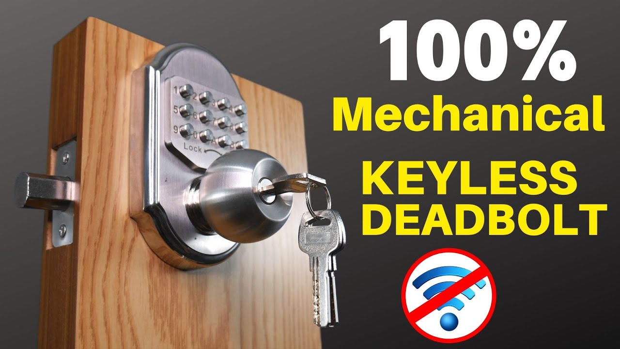 High Security for Home Office Keyless Entry Keypad Deadbolt Door Lock Metal Mechanical Combination Lock 