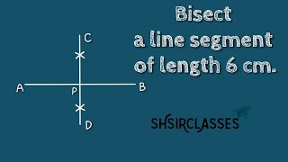 Famous How to bisect a line segment of length 6cm.shsirclasses. Net Worth