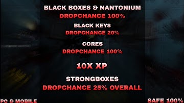 SAS 4 : MOD 100% BLACK BOXES DROPCHANCE & NANTONIUM & 10X XP & BLACK KEYS & CORES AND MORE !