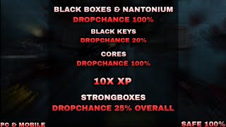 Sas 4 Mod 100% Black Boxes Dropchance & Nantonium & 10X Xp & Black Keys & Cores And More