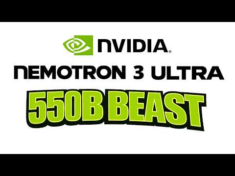 Nemotron 3 Ultra NVIDIA's 550B Open Model thumbnail