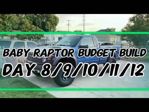 Baby Raptor Gen 1 Budget Build Day 8-12 - YouTube