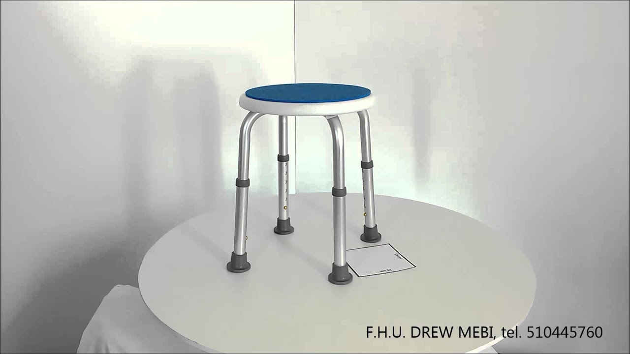 Stoleczek Pod Prysznic Blue Okragly Taboret Prysznicowy Youtube