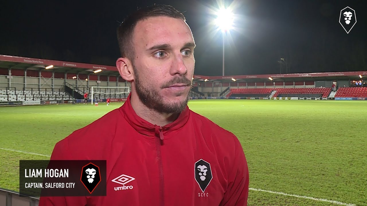 national league volley Salford City 2-0 Wrexham | Liam Hogan post match interview | 01/01/19