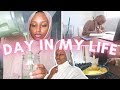 DAY IN MY LIFE AT HOME | Smoothie Recipe, Skincare, Skims Waist Trainer & Cooking Dinner