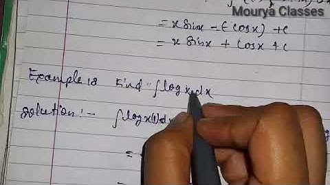 Maths || Class-12 || Chapter-7 Integral || Exercise-7.6 || Example-18 || Mourya classes ||