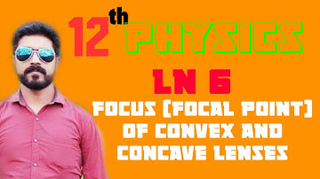 Focus (focal point or principal focus)of convex& concave lenses||Ln 6 || STD 12 ||Tamil
