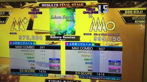 [DDR A20+] Sakura Sunrise [Single-CHALLENGE] 999,750 PFC by DDR-KOJI
