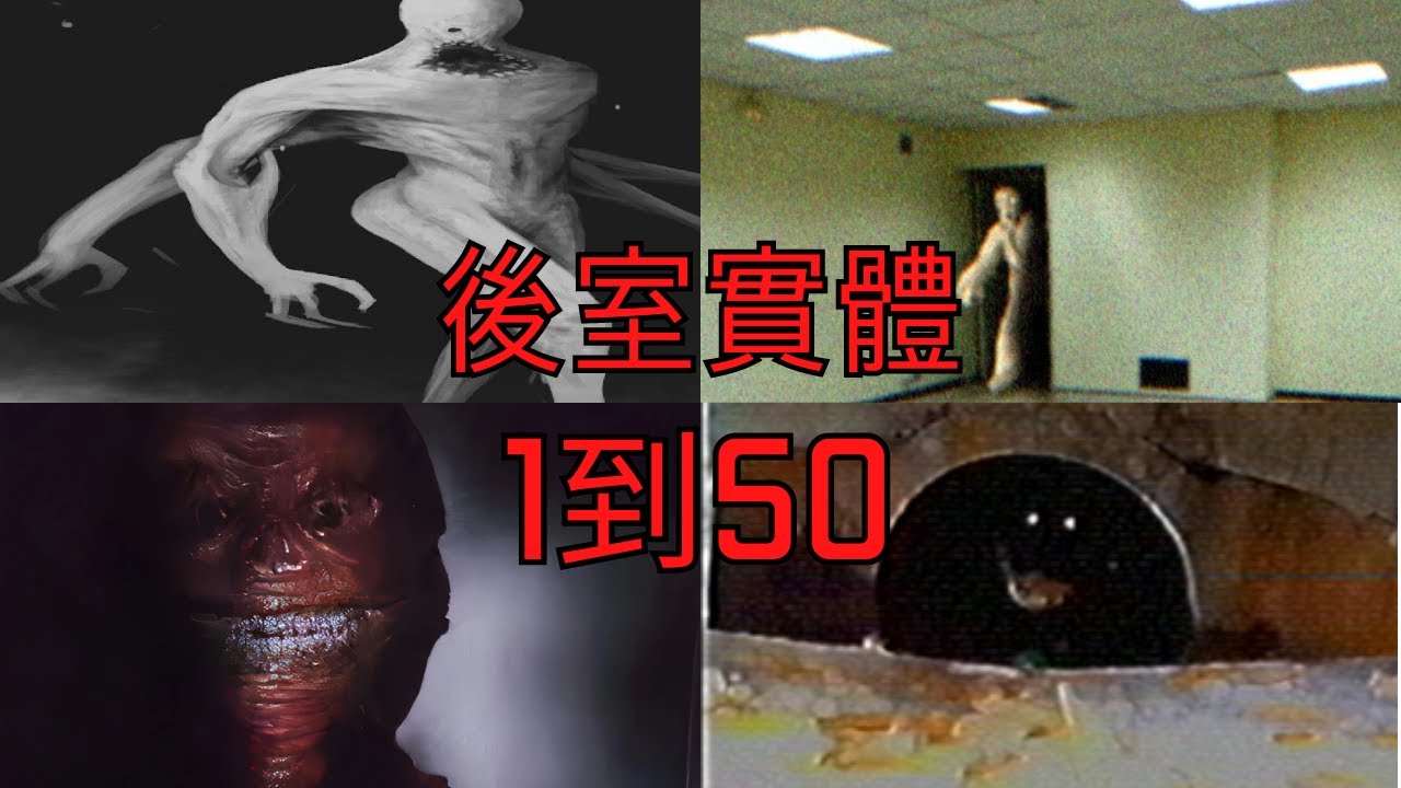 後室 已探索的實體 編號1到50【後室 The Backrooms】