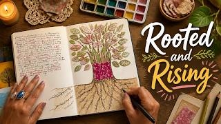 🌱✨ Roots of Resilience: A Gentle Creative Journal Process (No Artistic Skills Needed) 🎨💚