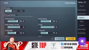 UPDATED 2.2 STE TOP CONTROL AND SENSITIVITY CODE BGMI 5 FINGER LAYOUT STAR RAJ BGMI