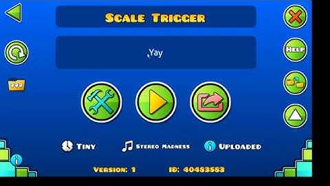 How To Make Scale Triggers In Geometry Dash!!!