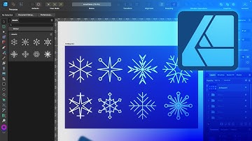 Free Snowflake Vector Set Asset File for Affinity Designer 2.0