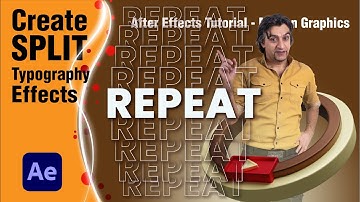 Create Split Typography Effects | c25- After Effects Tutorials
