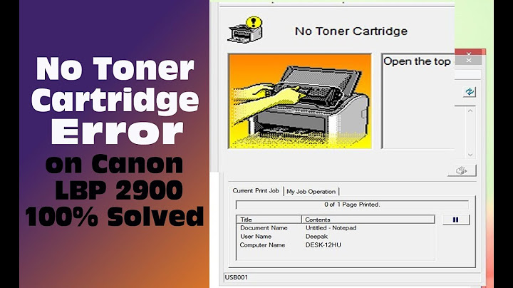 Open the top cover and insert a toner cartridge 2900 năm 2024