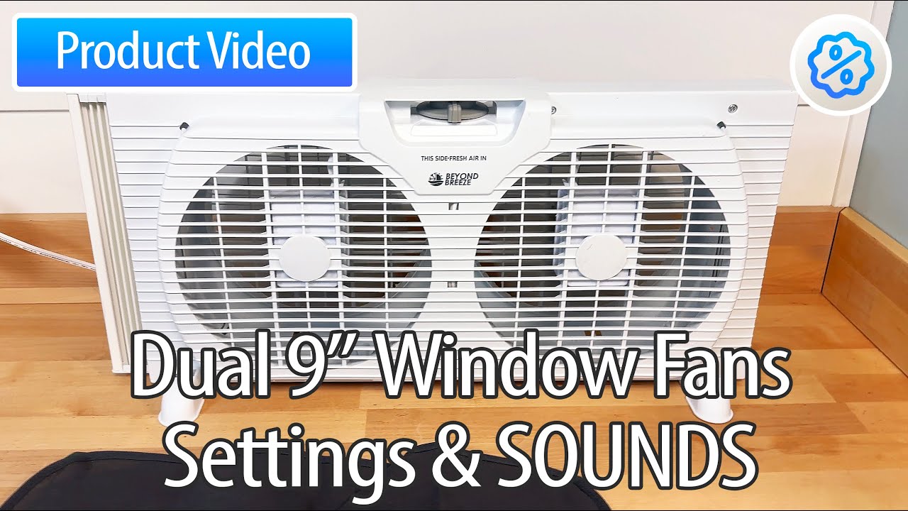 Home/Office Air Movement with Beyond Breeze Adjustable Dual 9