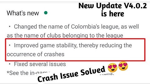 PES 2020 Mobile New update V4.0.2 is here || Crash Issue solved