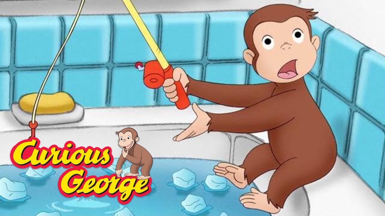 Curious George 🐵 Ice Fishing 🐵 Kids Cartoon 🐵 Kids Movies 🐵 Videos for Kids