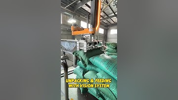 Unpacking & Feeding 😎 #automation #palletizer #depalletizer #manufacturer #plastic #depalletizing