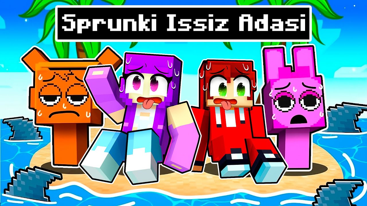 Minecraft ama SPRUNKI ADASINDA Mahsur Kaldık!