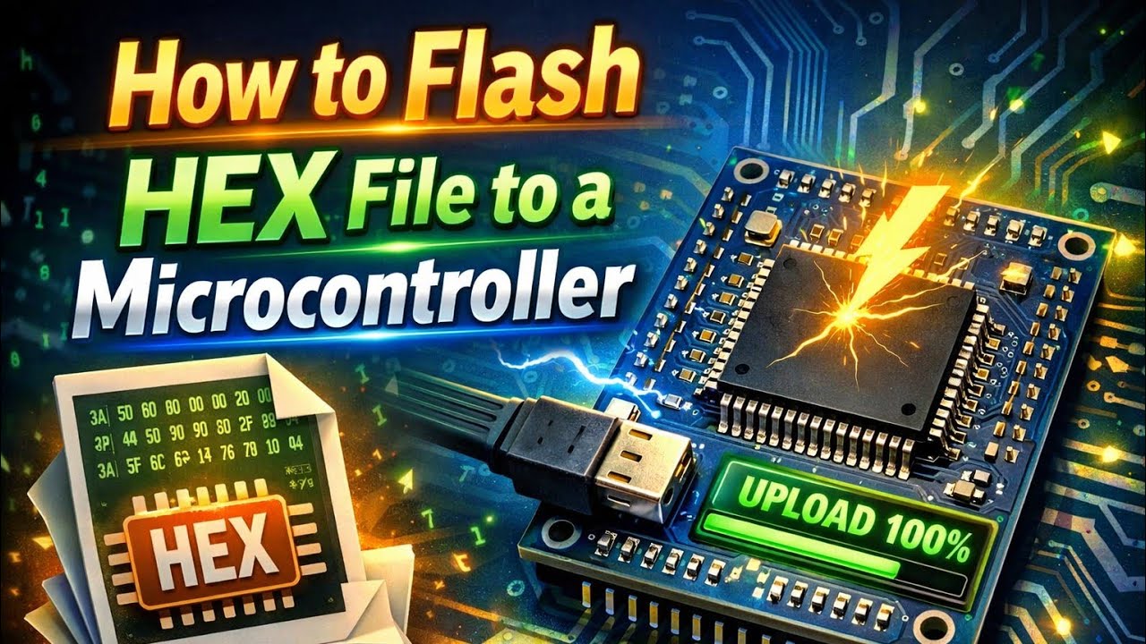 How to flash Hex file | Hex file | Flashing Hex file | Hex file programming 