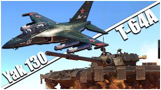 The Most Unfair CAS Combo That DELETES High Tier - Yak 130 & T-64A - War Thunder