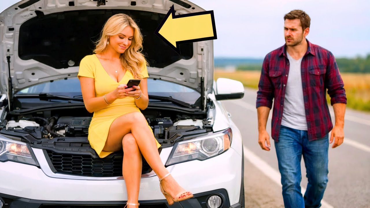 PAI VIÚVO SOCORRE MULHER COM CARRO QUBEADO NA VÉSPERA DE NATAL… MAS O QUE ELA FAZ MUDA TUDO