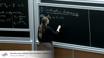 Anne-Laure Dalibard: Boundary layer methods in fluid mechanics - Lecture 2