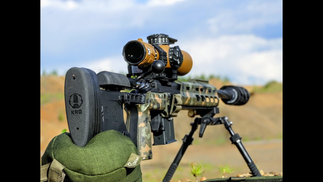 The new KRG XRAY gen4 chassis on Tikka T3 Varmint 260rem rifle with