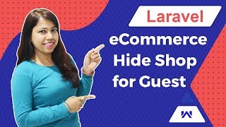 Laravel eCommerce Hide Shop for Guest - Module Configuration and Setup