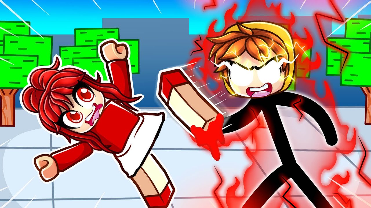 Троллинг игроков за ЧЕРНЫХ в Roblox Strongest Battlegrounds!