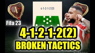 *BEST!*? 4-1-2-1-2(2) tiki-taka tactics but attacks like a 5 back!? (Full Guide; fifa 23)